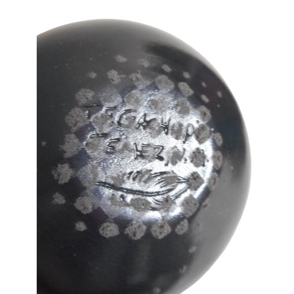 Native American Jemez NM Handpainted Pottery decor Turquoise Feather Gachupin - Picture 10 of 10